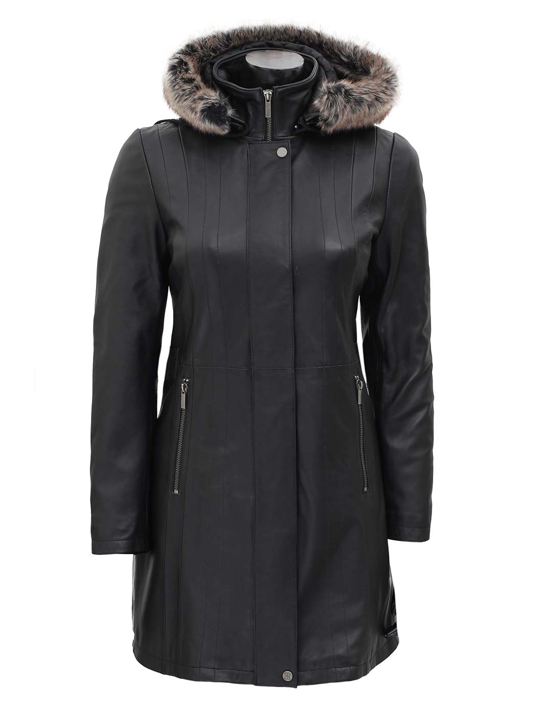 Veste en cuir peau de mouton pour femme