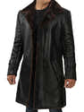Manteau En Cuir Synthétique Mi-long Pour Homme - Doudoune Polaire Intérieur - Style Trench Décontracté - Automne/hiver - 7