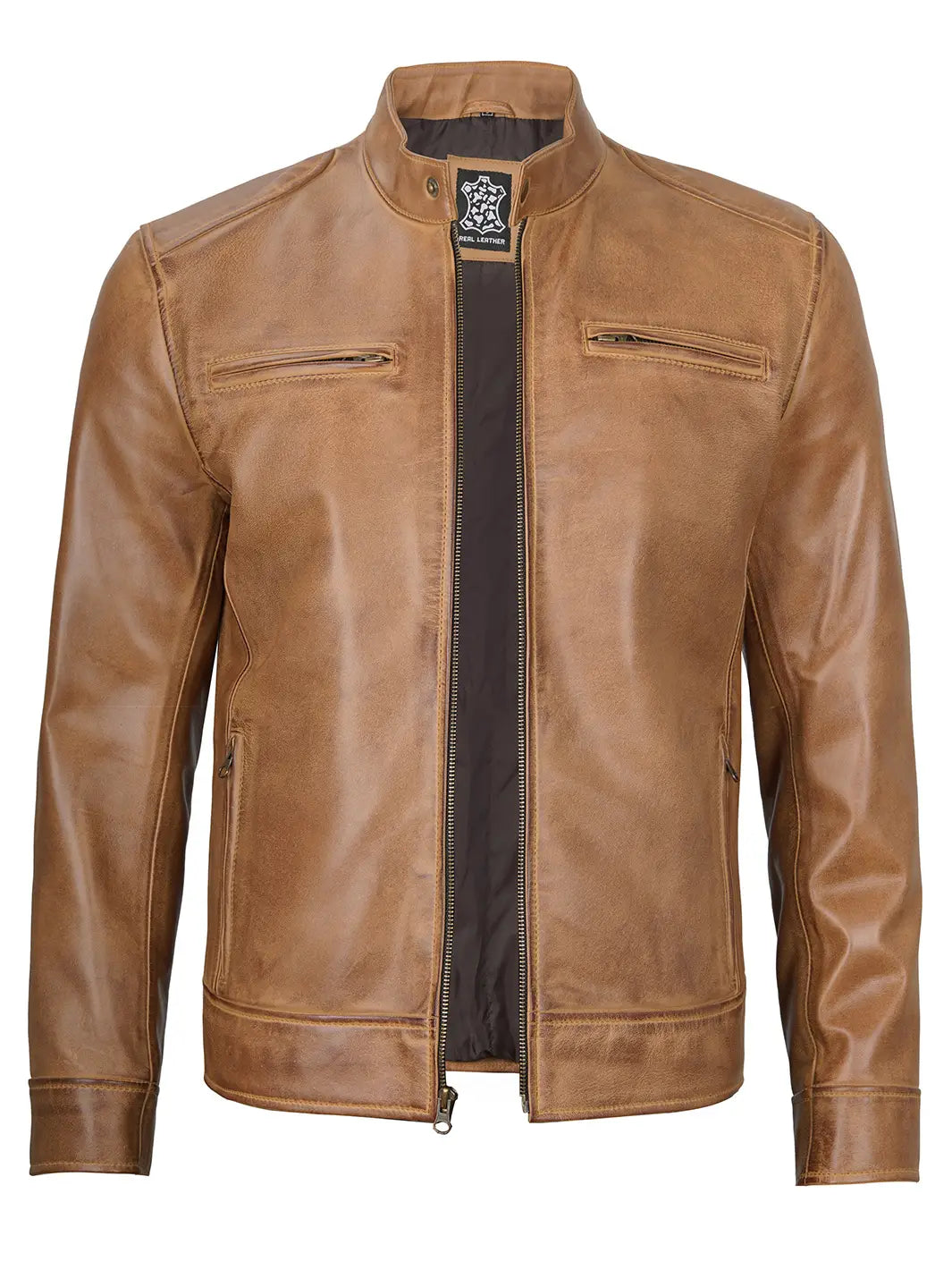 Veste en cuir pour hommes