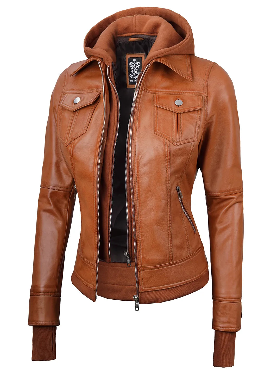veste cuir femme
