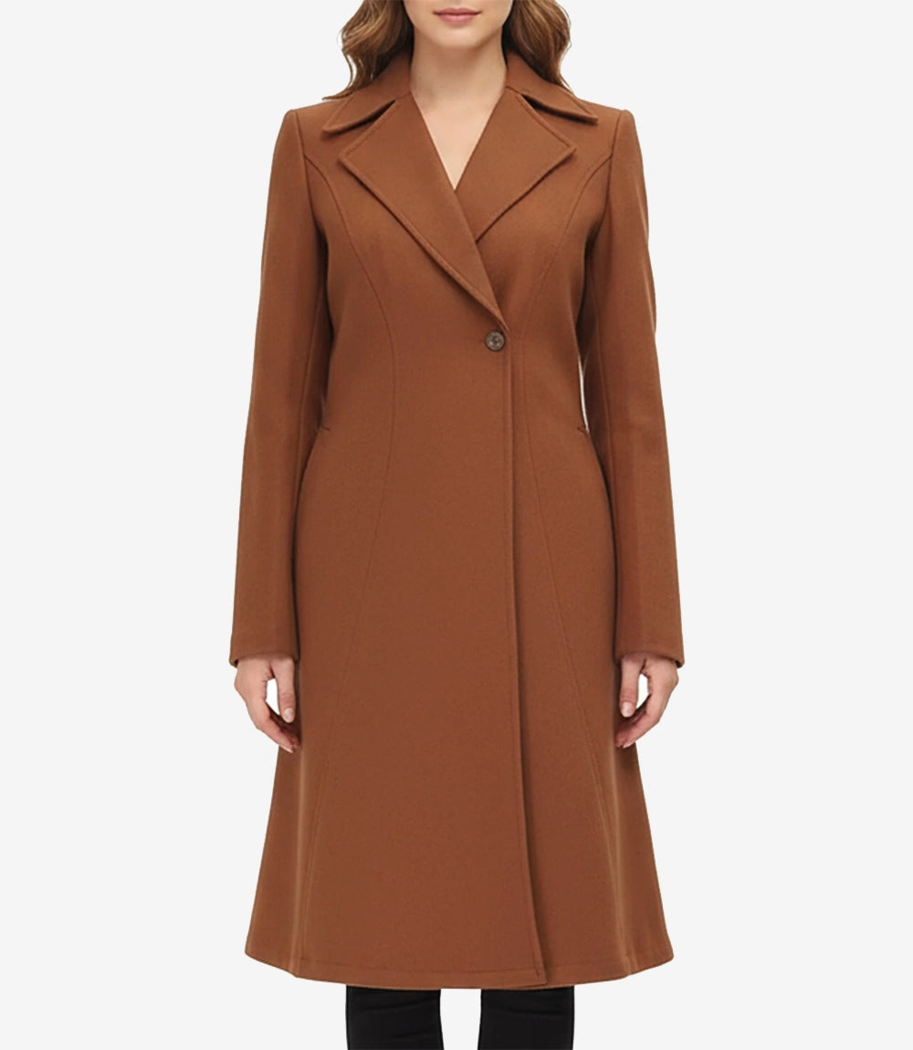 Chameau Marron Manteau En Laine
