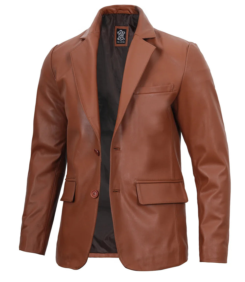VESTE EN CUIR de mouton marron foncé / Homme EUR 40,00 - FR VESTE EN CUIR de mouton marron foncé / Homme EUR 40,00 - FR