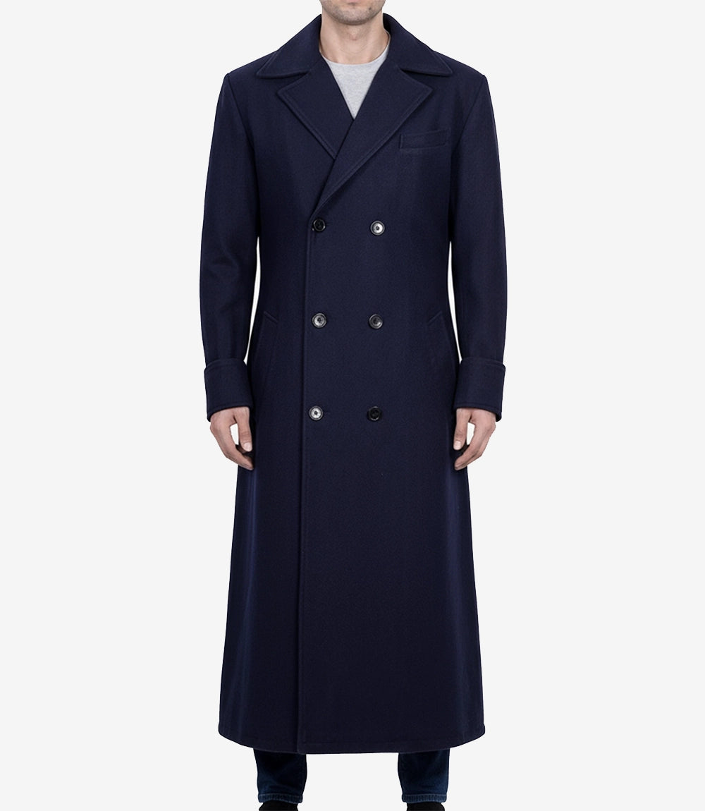 manteau long en laine pour homme