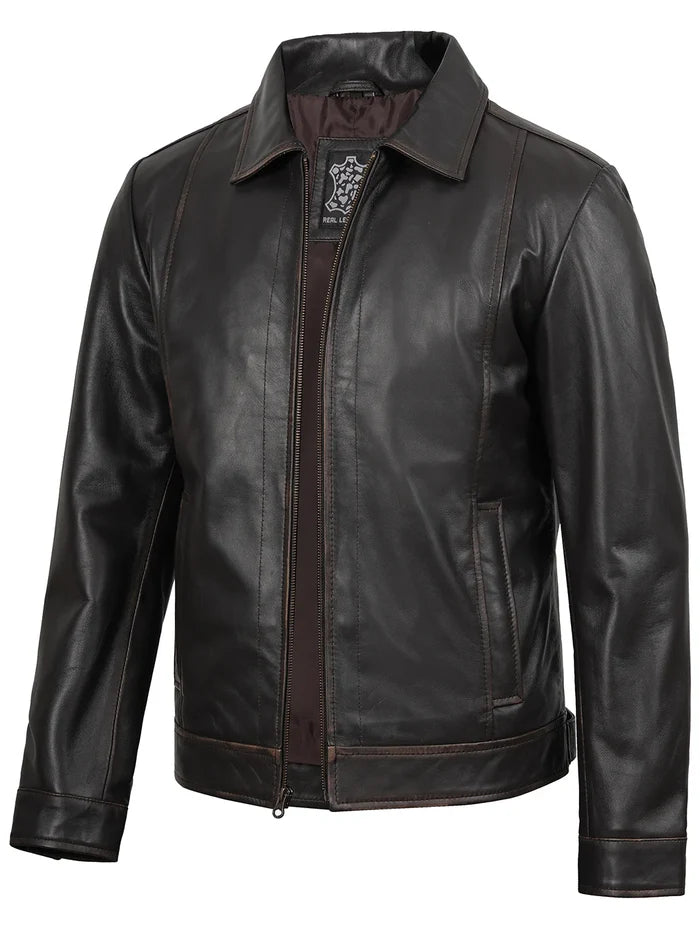 Blouson Cuir Homme Marron, Veste En Cuir Homme Pas Cher Blouson Cuir Homme Marron, Veste En Cuir Homme Pas Cher