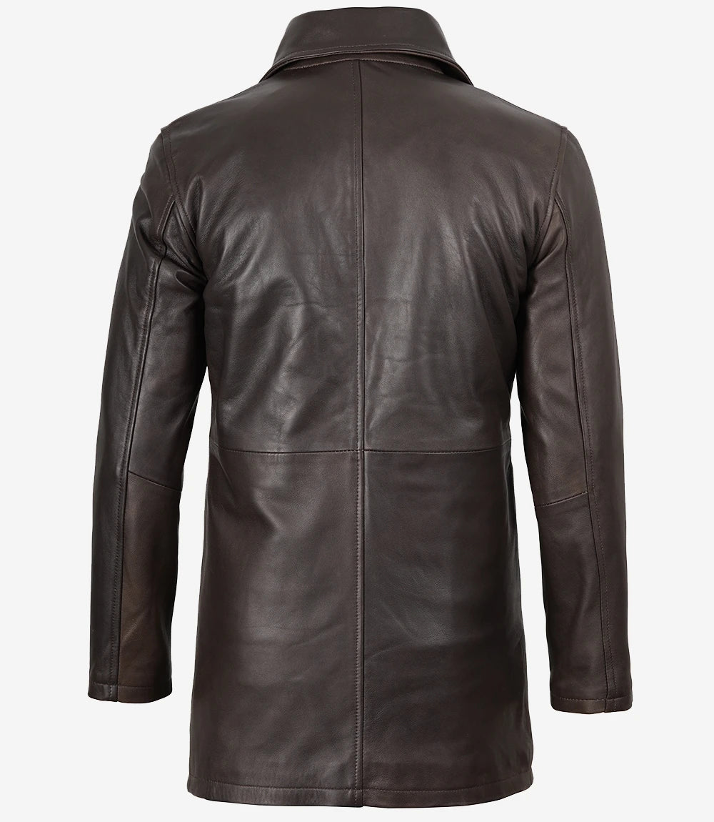 manteau en cuir pour hommes