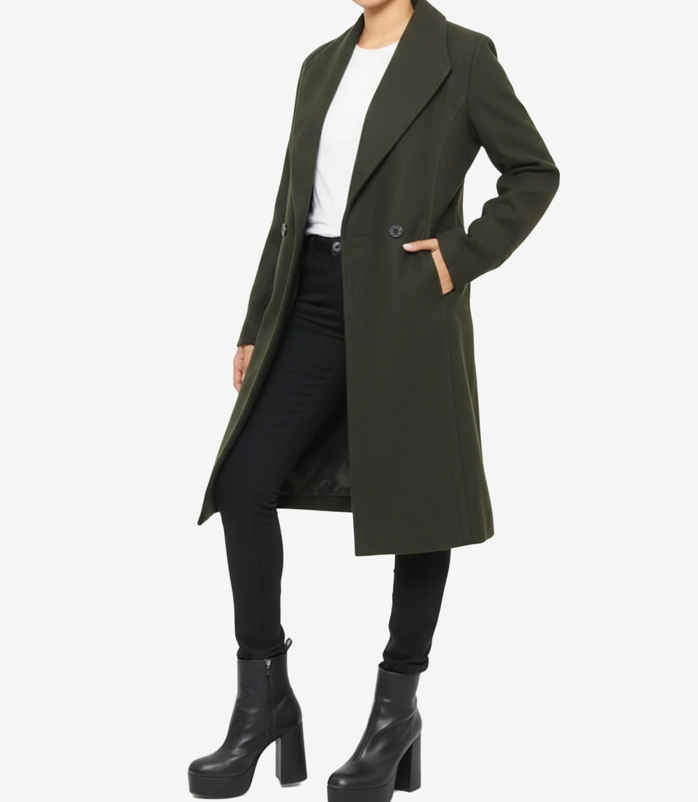 Femme Manteau En Laine