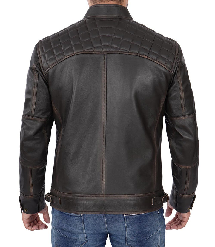 Luke Veste en cuir