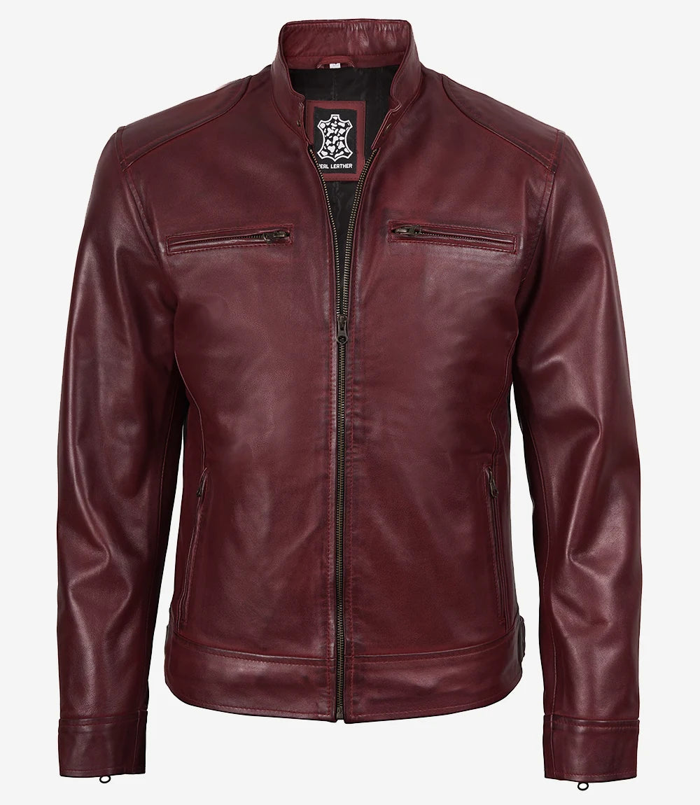 Dodge Cafe Racer Veste En Cuir Homme