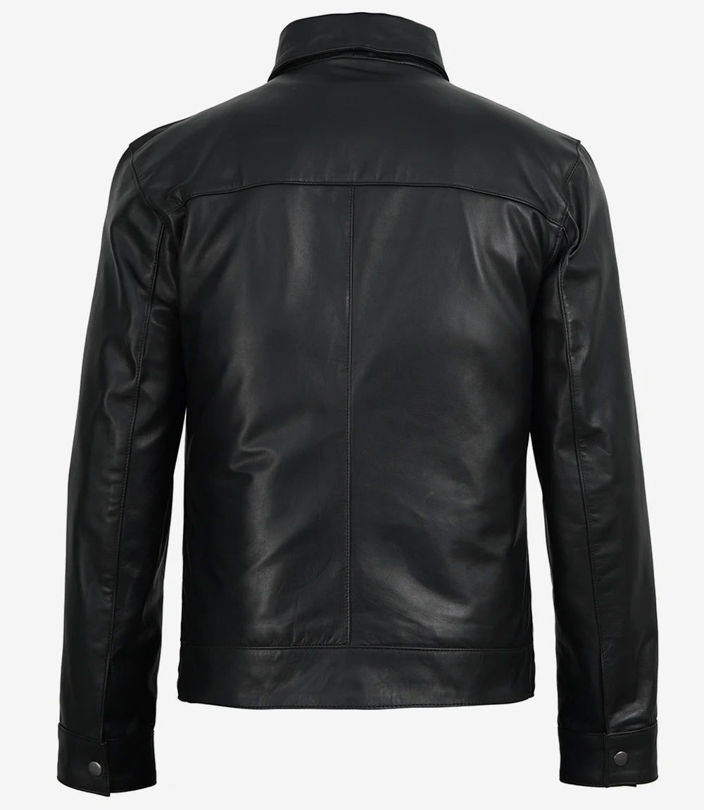 Harrington Pour Homme Vachette Veste En Cuir