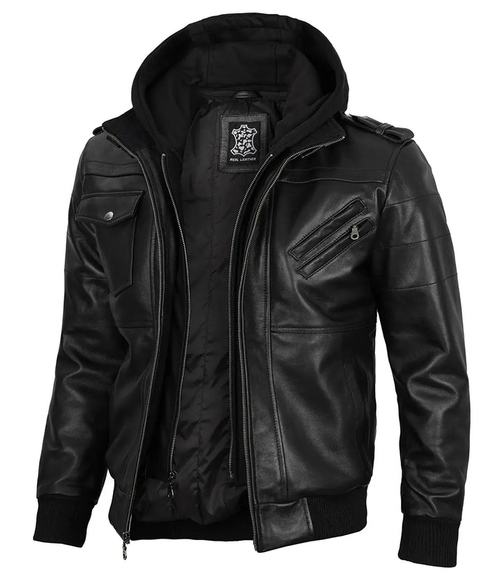 Edimbourg, blouson à capuche amovible pour homme