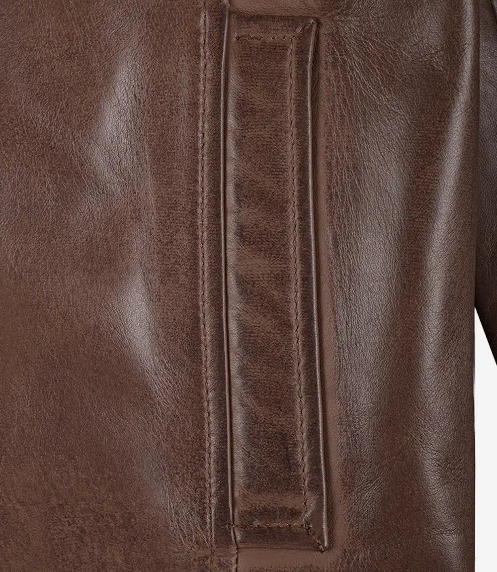 Veste de motard en cuir
