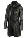 Leatherick Veste En Cuir D'agneau Noir Massif De Qualité Supérieure Pour Femme, Avec Motif Texturé Gravé Au Laser (FR/ES, Alpha/lettres, S, Taille Normale, Taille Normale, Noir (texturé - 14