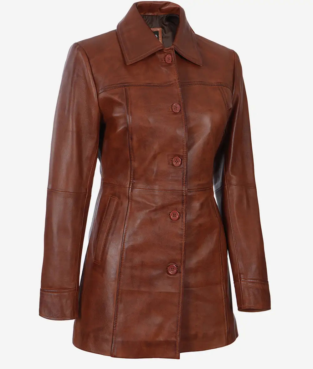 Manteau voiture col chemise